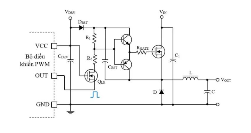 Sơ đồ mạch điều khiển Mosfet