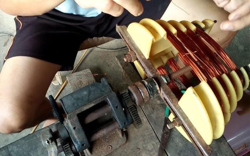 Làm khuôn để quấn motor 3 pha