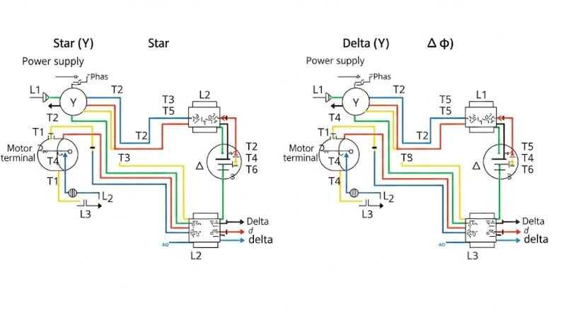 Hướng dẫn cách đấu dây motor 3 pha