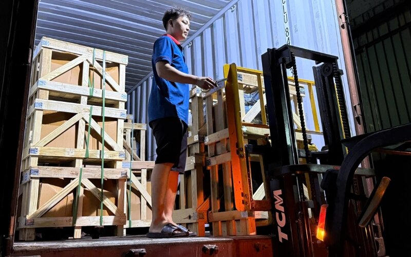 Quy trình Thành Thái Motor nhập kho lô hàng lớn động cơ điện (motor điện)