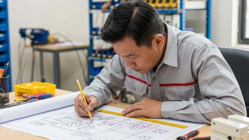  Tham khảo quy trình vẽ sơ đồ lắp đặt điện đúng chuẩn kỹ thuật