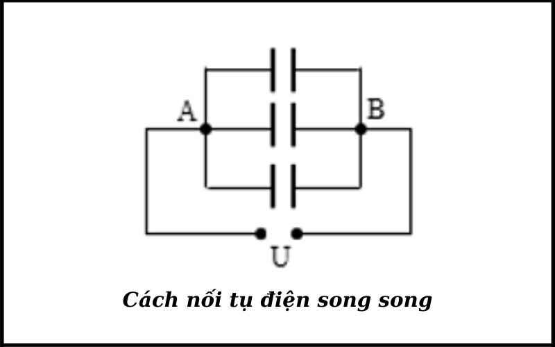 Cách nối tụ điện song song