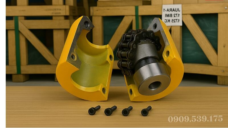 Khớp nối xích KC-4012 chất lượng cao, phù hợp cho tải nhẹ và trục nhỏ