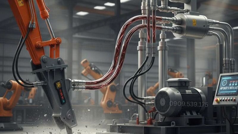 Thủy lực là thiết bị sử dụng áp suất của chất lỏng để truyền tải lực và tạo chuyển động cho các thiết bị cơ khí.