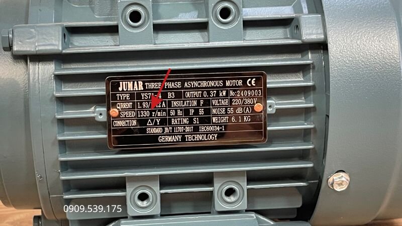 Số vòng quay trong một phút, phản ánh mối quan hệ giữa tốc độ và lực kéo của motor